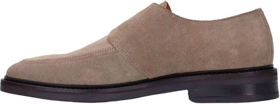 Manfield Heren Taupe suède gespschoenen - Foto 3