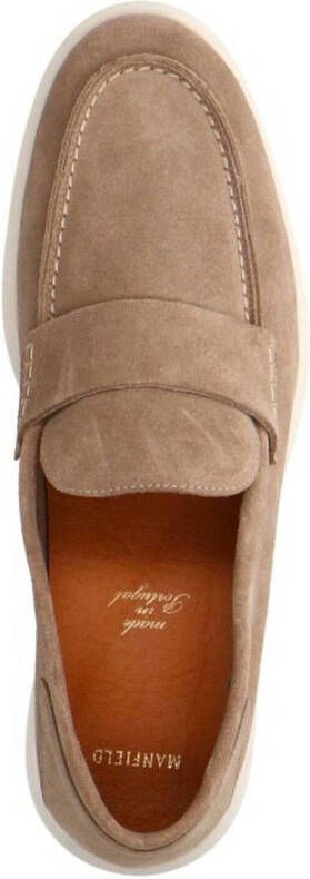 Manfield Heren Beige suède loafers