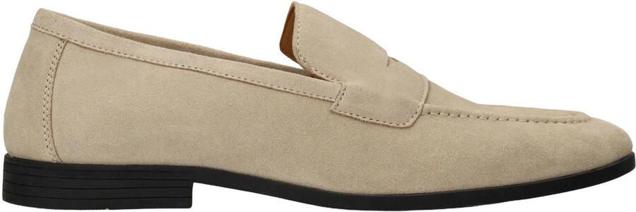Manfield Heren Beige suède loafers