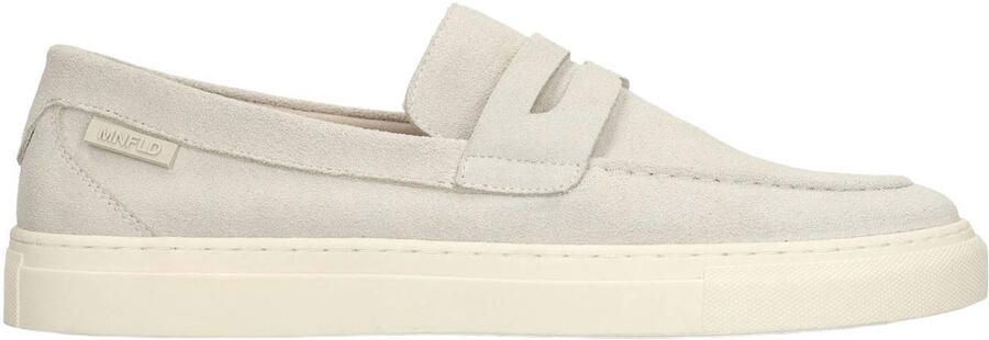 Manfield Heren Beige suède loafers