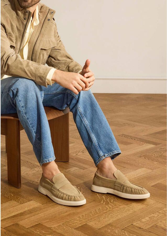Manfield Heren Beige suède loafers - Foto 2