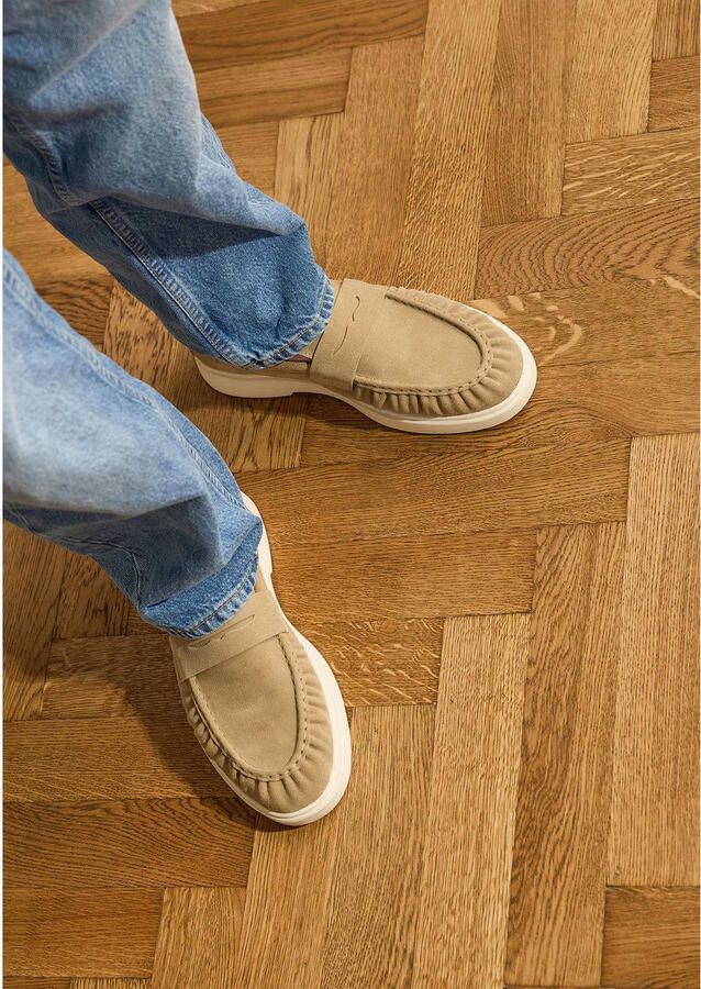Manfield Heren Beige suède loafers - Foto 3