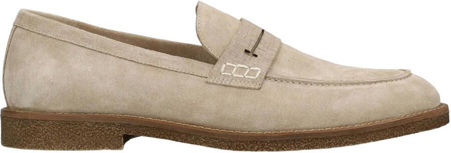 Manfield Heren Beige suède loafers