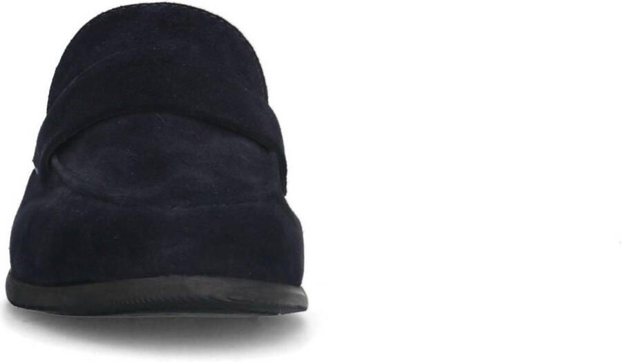 Manfield Heren Blauwe suède loafers - Foto 2