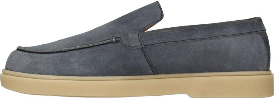 Manfield Heren Blauwe suède loafers - Foto 3