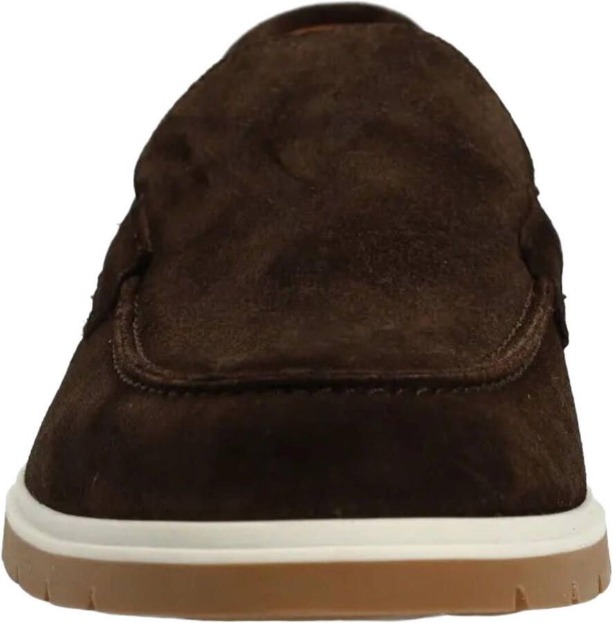 Manfield Heren Bruine suède loafers