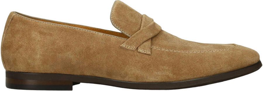 Manfield Heren Taupe suède loafers
