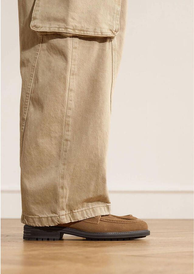 Manfield Heren Taupe suède loafers - Foto 3