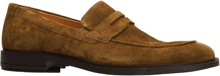 Manfield Heren Cognac suède loafers