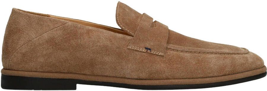 Manfield suède loafers cognac