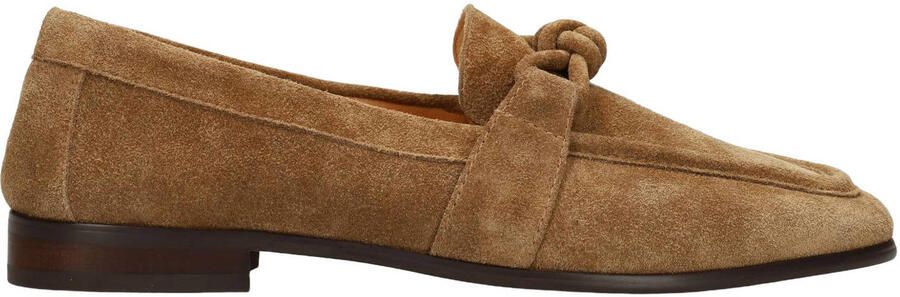 Manfield Bruine suède loafers
