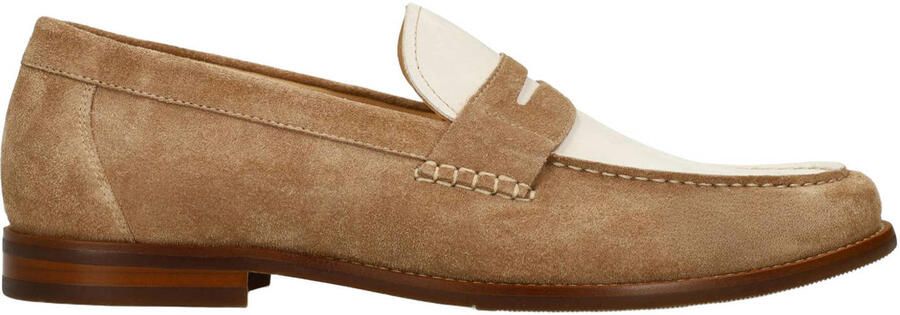 Manfield Heren Taupe suède loafers