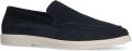 Manfield Heren Donkerblauwe suède loafers - Navy
