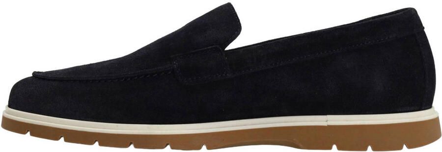 Manfield Heren Donkerblauwe suède loafers - Foto 2