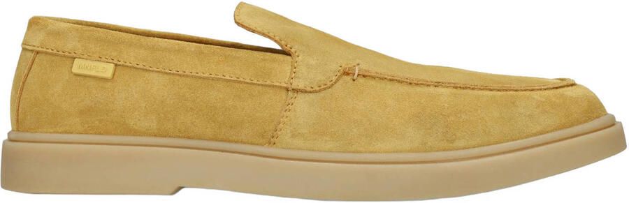 Manfield Heren Gele suède loafers
