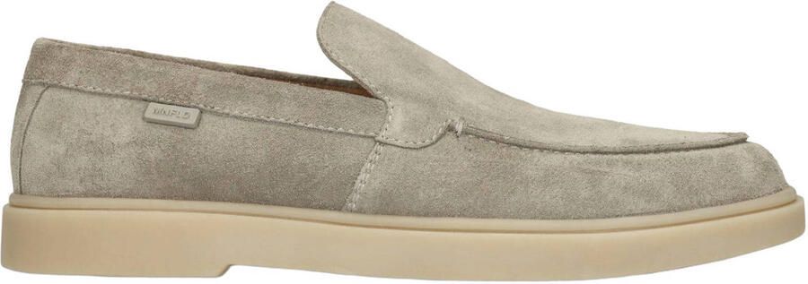 Manfield Heren Groene suède loafers