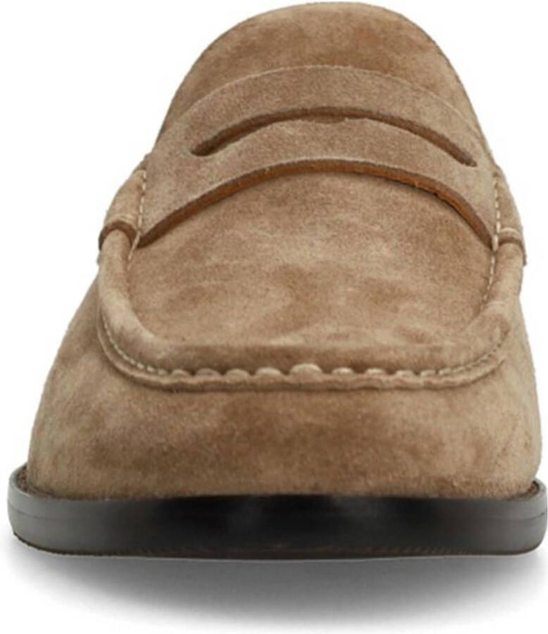 Manfield Heren Taupe suède loafers