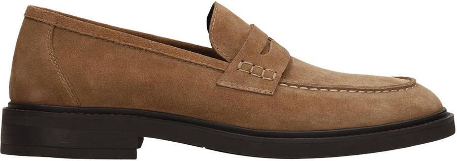 Manfield suède loafers taupe