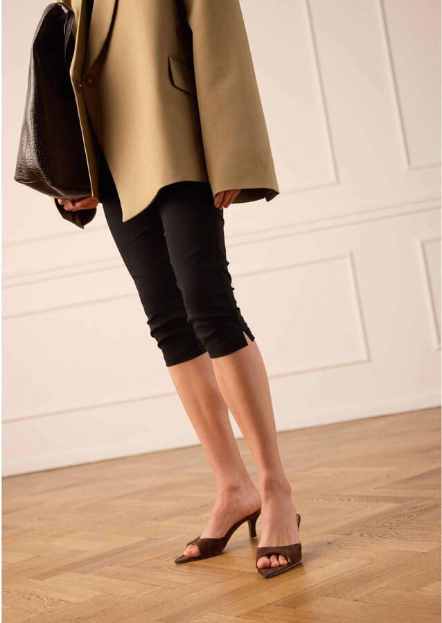Manfield Dames Bruine suède pumps