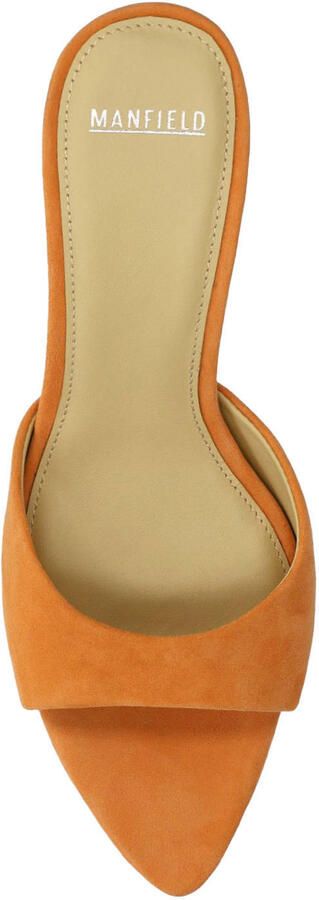 Manfield Dames Oranje suède pumps - Foto 2