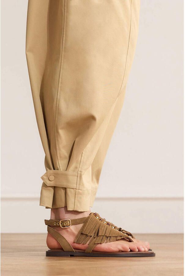 Manfield Dames Taupe suède slippers - Foto 3