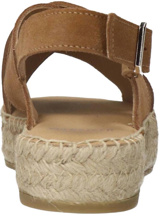 Manfield Dames Cognac suède sandalen