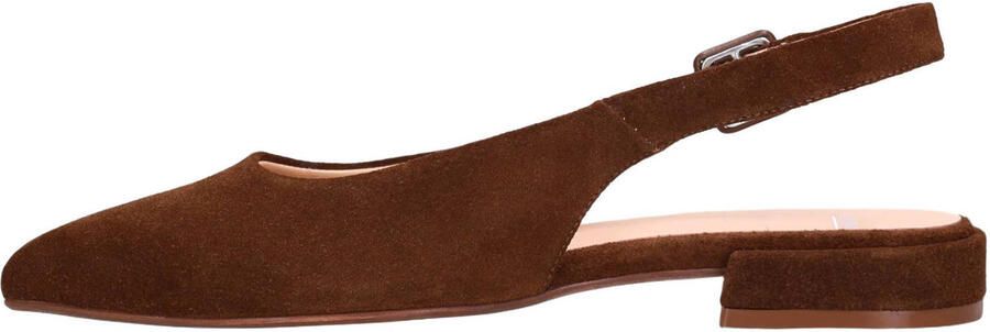 Manfield suède slingback loafers cognac - Foto 2