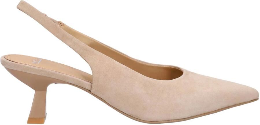 Manfield Dames Taupe suède slingbacks