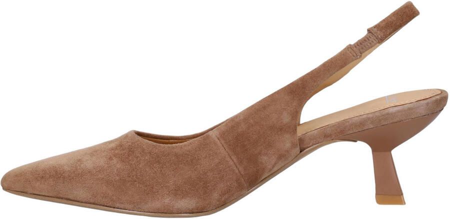 Manfield Dames Bruine suède slingbacks - Foto 3