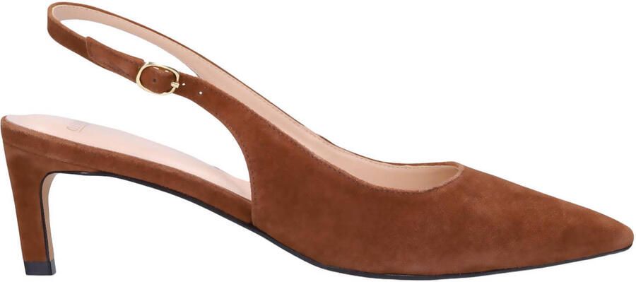 Manfield Dames Bruine suède slingbacks