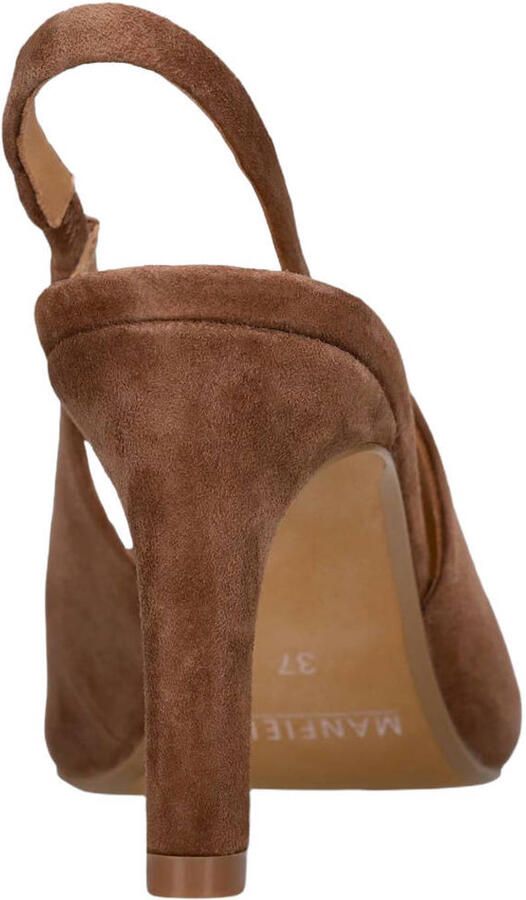 Manfield Dames Bruine suède slingbacks - Foto 2
