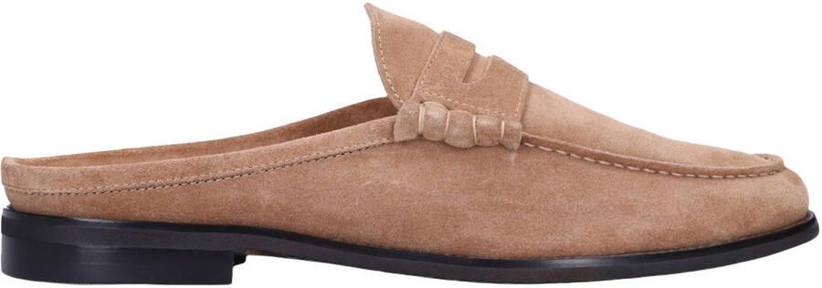Manfield Heren Taupe suède loafers