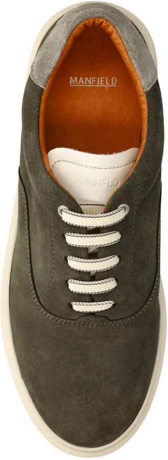 Manfield Groene suède sneakers - Foto 3