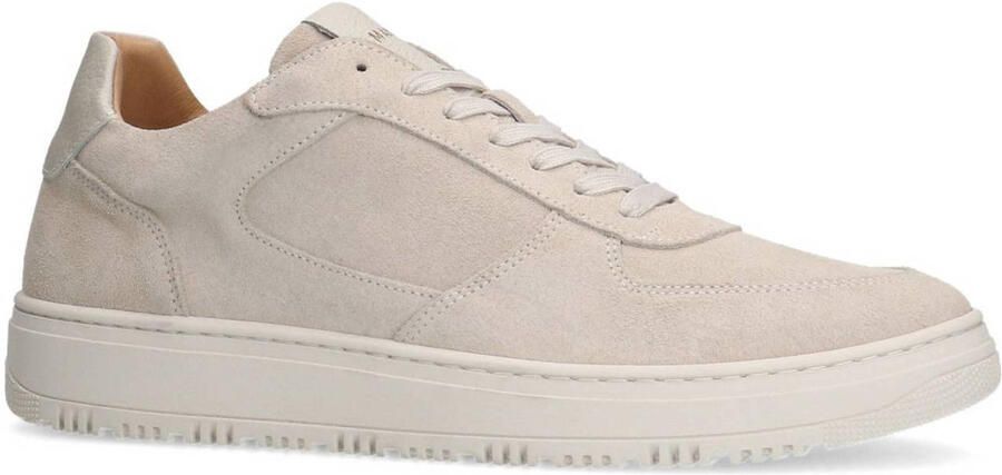 Manfield Heren Licht grijze suède sneakers - Foto 2