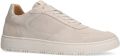 Manfield Heren Licht grijze suède sneakers - Grijs
