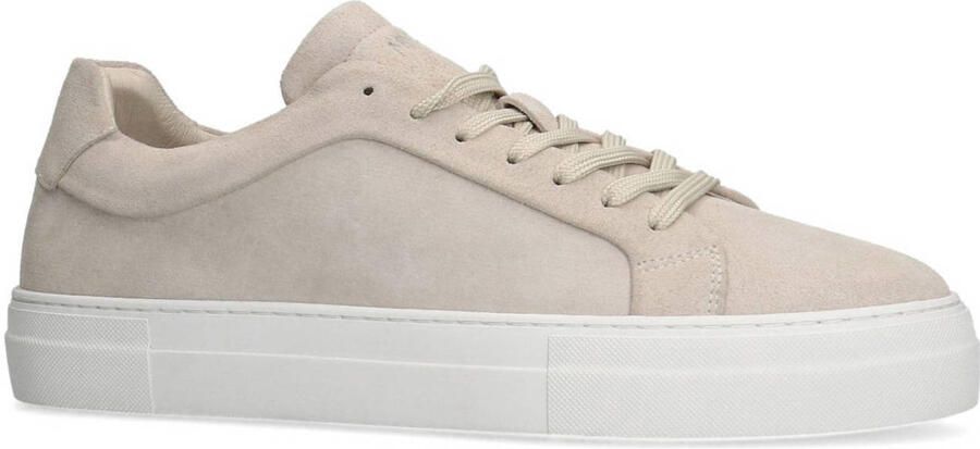 Manfield Heren Beige suède sneakers