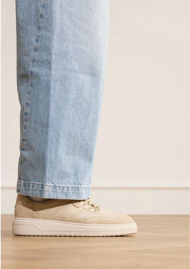 Manfield Heren Beige suède sneakers - Foto 2