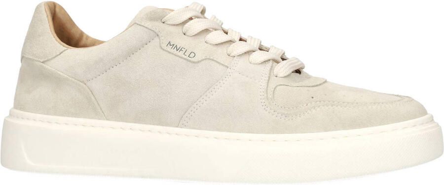 Manfield Heren Licht grijze suède sneakers - Foto 3