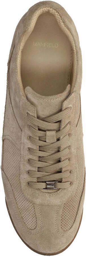 Manfield Heren Beige suède sneakers - Foto 2