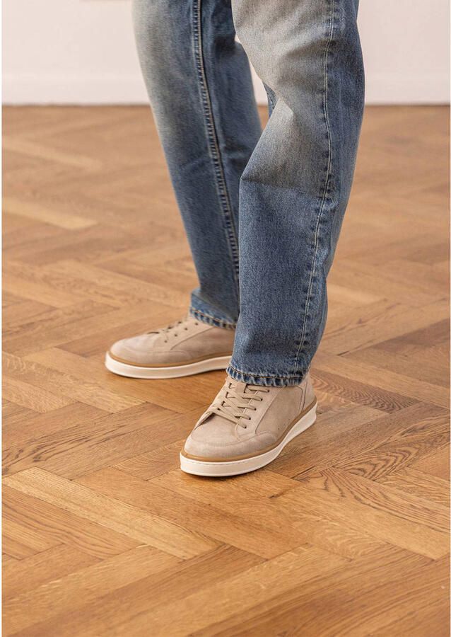 Manfield Heren Beige suède sneakers - Foto 2