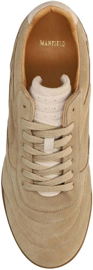 Manfield Heren Beige suède sneakers - Foto 3