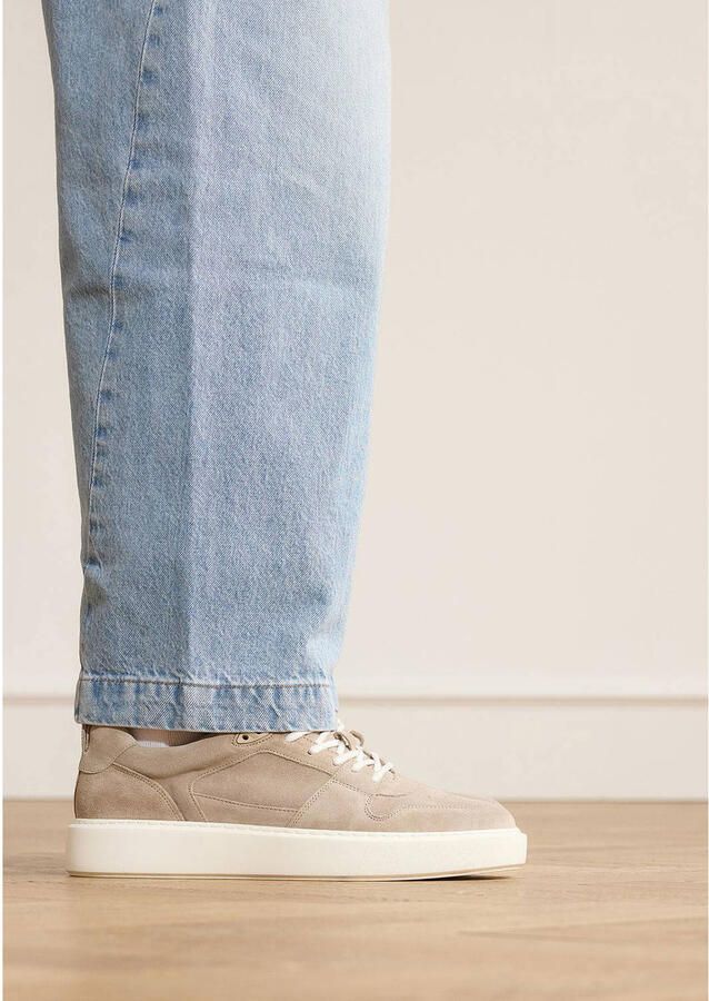Manfield Heren Beige suède sneakers - Foto 2