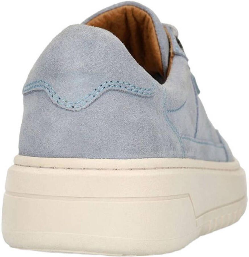 Manfield Heren Blauwe suède sneakers - Foto 2