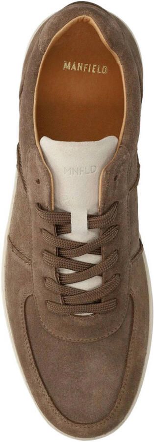 Manfield Heren Taupe suède sneakers - Foto 3