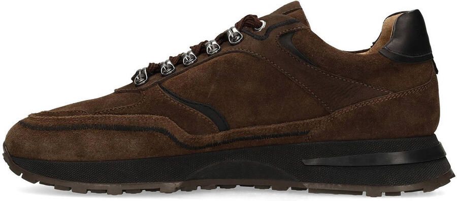 Manfield Heren Bruine suède sneakers - Foto 2