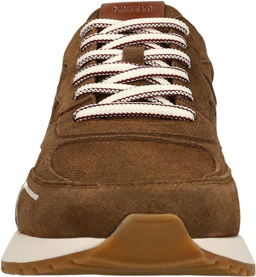Manfield Heren Bruine suède sneakers - Foto 3