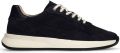 Manfield Donkerblauwe suède sneakers - Blauw