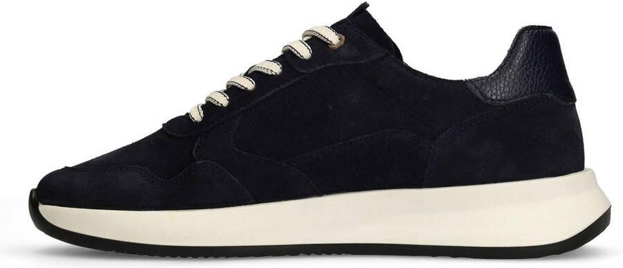 Manfield Donkerblauwe suède sneakers - Foto 3