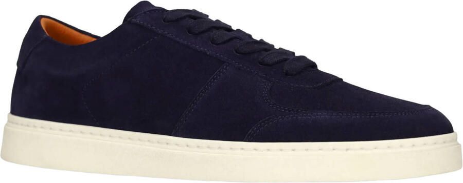 Manfield Heren Blauwe suède sneakers - Foto 2