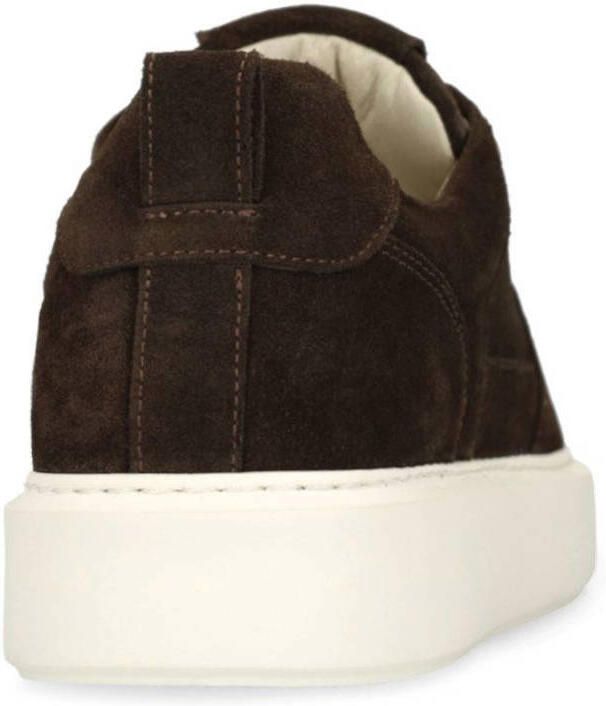 Manfield Heren Bruine suède sneakers - Foto 3